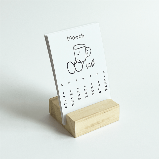 우드 스탠드 캘린더 (55x85mm) (13장)의6번 이미지 