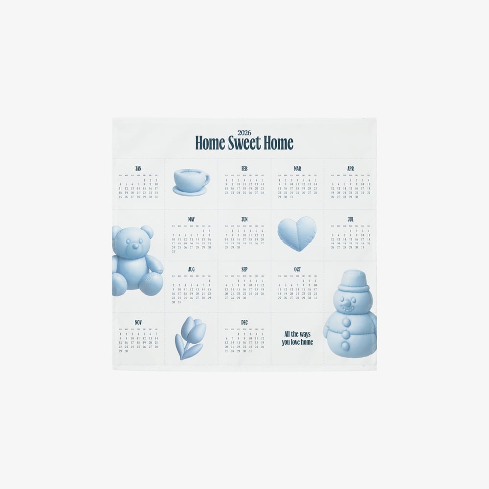 소프트 웜 패브릭 캘린더 (45x45) (정방형)의0번 이미지 