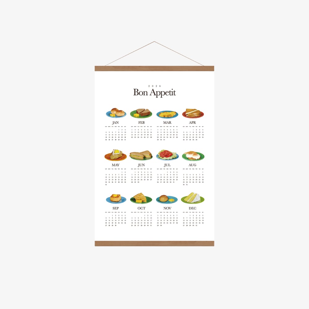 우드 행잉 연간 캘린더 (A3) (1장)의0번 이미지 