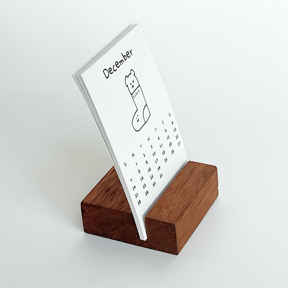 우드 스탠드 캘린더 (55x85mm) (13장)의5번 이미지 