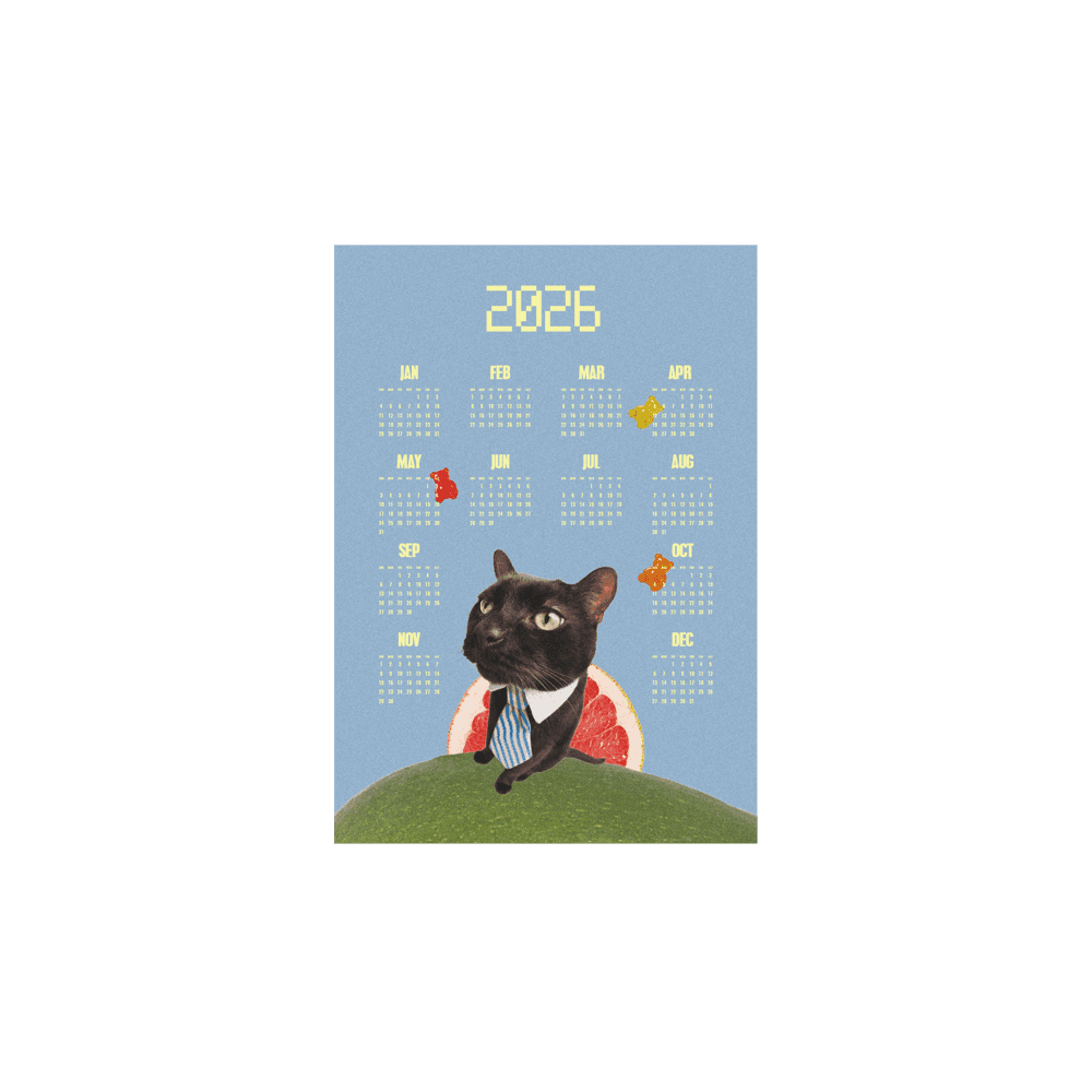 포스터 연간 캘린더 (A3) (1장)